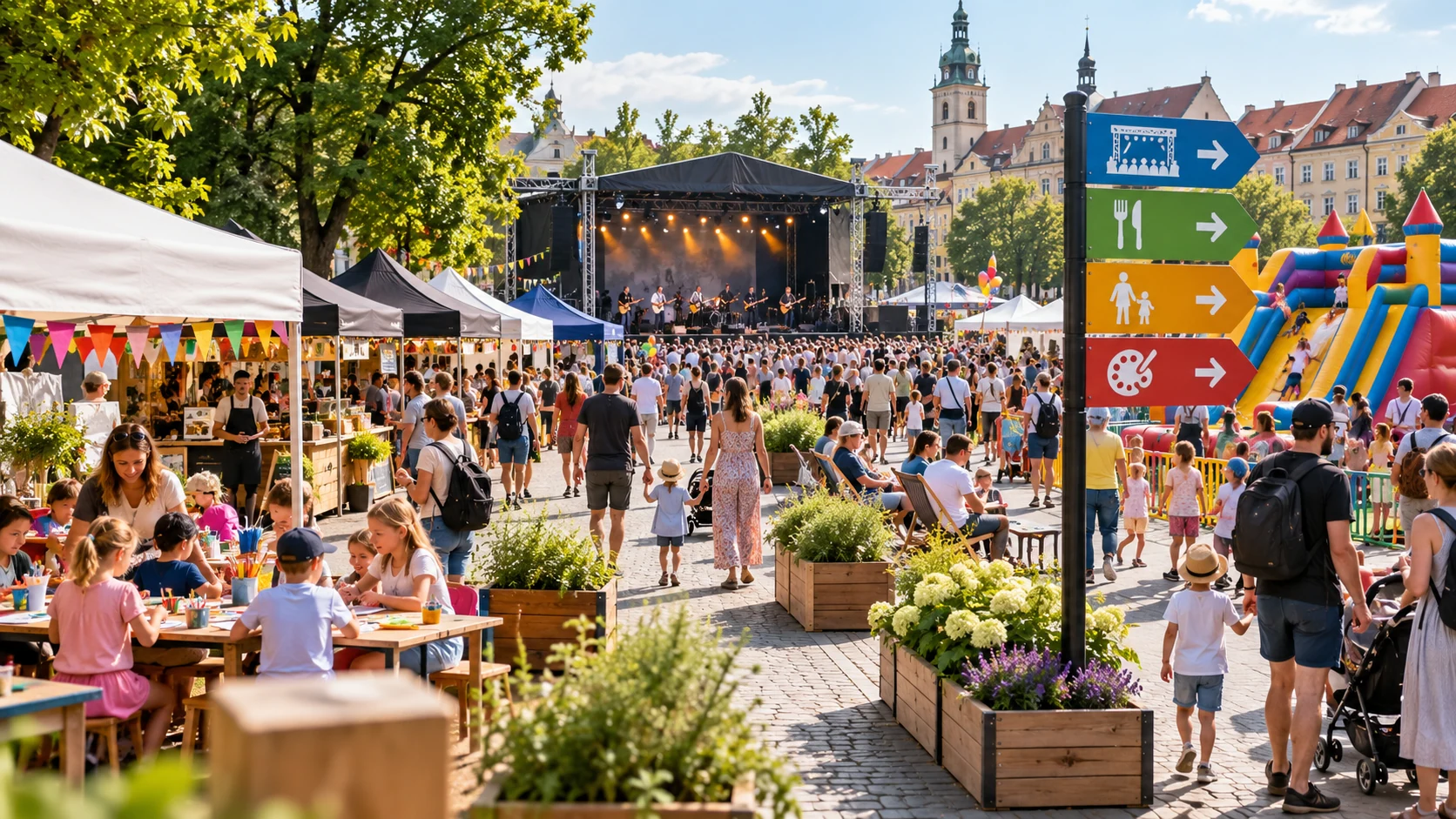 Ilustracja tematu: organizacja festynu miejskiego — poradnik Trufland